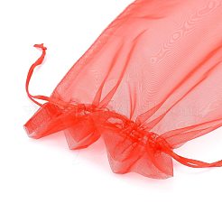 Rechteck schmuck verpackung ziehfähige Organza Beutel&nbsp;OP-S004-20x30cm-M