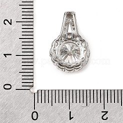 925 Sterling Silber Kristall Moissanit Strass Anhänger&nbsp;STER-D308-02P