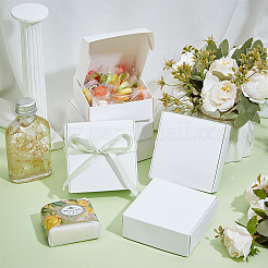 Faltbare quadratische Geschenkboxen zur Aufbewahrung aus Papier&nbsp;CON-WH0110-035E-02