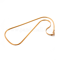 Halsketten aus Fischgräten-Kette aus Edelstahl 304&nbsp;STAS-M174-015G-03