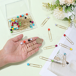 Clips de papel de hierro 40pcs 10 colores&nbsp;AJEW-PH01691