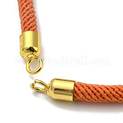 Fabricaciones de pulseras con cordones de nailon aptas para dijes de conectores.&nbsp;AJEW-P116-02G-15