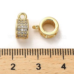 Fianzas de tubo de circonio cúbico micro pavé de latón&nbsp;ZIRC-P112-03G