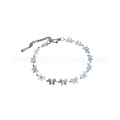 Pulseras de eslabones de acero inoxidable 304 para mujer&nbsp;FS-WGC4E47-02