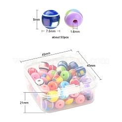 50pcs Harzperlen&nbsp;RESI-YW0001-16