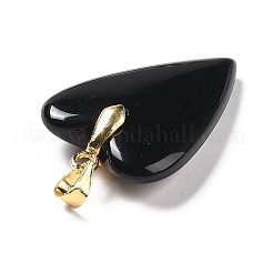 Pendentifs en obsidienne naturelle&nbsp;X-G-E570-01G-10