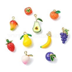 Colgantes de esmalte de aleación 10pcs 10 estilos&nbsp;ENAM-CJ0007-43