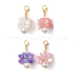 Decorazione pendente con perla di conchiglia&nbsp;HJEW-TA00328