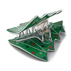 Weihnachtskrallen-Haarspangen aus Kunststoff&nbsp;LS-PHAR-K006-01D