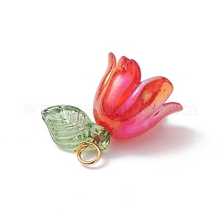 Flora Blätter & Lilienblüten Charms&nbsp;PALLOY-JF02541-01