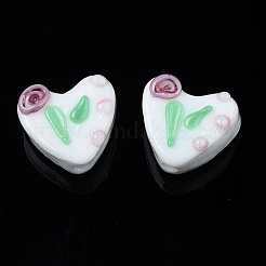 Fatti a mano perle di vetro irregolari fili&nbsp;LAMP-N021-031A