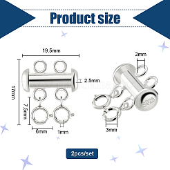 925 Schiebeverschluss aus Sterlingsilber&nbsp;FIND-AB00049
