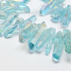Elettrodeposte quarzo naturale perline di cristallo fili&nbsp;G-P267-1