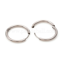 Boucles d'oreilles créoles en acier inoxydable 201 résistantes au ternissement&nbsp;EJEW-L250-01K-P