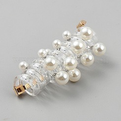 TPU & Zinklegierung Rosenblüten geflochtene Telefonkabel Haargummis&nbsp;OHAR-WH0014-09A
