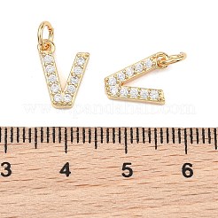 Pendentifs en laiton Shegrace avec micro-pavé de zircone cubique transparente&nbsp;XGRQ29776-394G-V