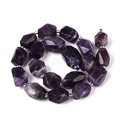 Natürlichen Amethyst Perlen Stränge&nbsp;G-N362-07A-07
