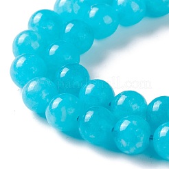Billes de perles d'amazonite imitation en jade blanc naturel&nbsp;G-I299-F04-6mm