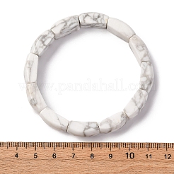 Stretch-Armbänder aus natürlichen Howlith-Perlen für Damen und Herren&nbsp;BJEW-C097-02A-06