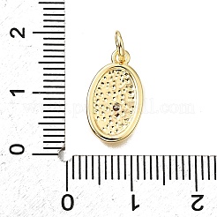 Pendenti in zirconi cubici trasparenti in micro pavè di ottone&nbsp;KK-V011-58G