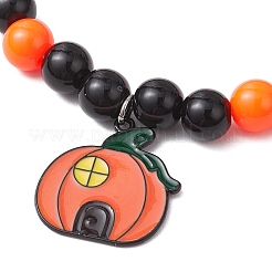 3 Stück Halloween-Charm-Armbänder aus Emaille&nbsp;BJEW-JB12010