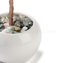 Baumschmuck aus natürlichen Amethystsplittern&nbsp;DJEW-M012-01G
