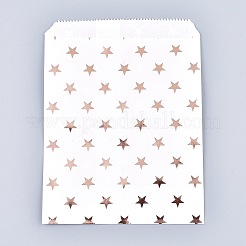 Umweltfreundliche Kraftpapiertüten mit Sternmuster&nbsp;X-AJEW-M207-G01-01