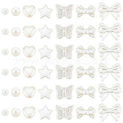 700 pièces 7 styles de perles d'imitation abs&nbsp;OACR-PA0001-41