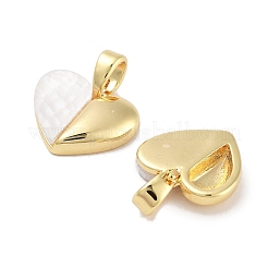 Breloques en forme de cœur de pêche&nbsp;KK-C051-21G