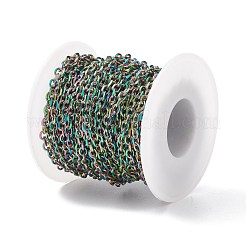 Ionenplattierung (IP) Regenbogenfarbene Kabelketten aus Edelstahl 304&nbsp;CHS-H007-03M