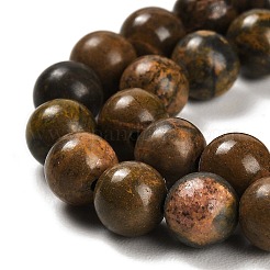 Fili di perle di diaspro naturale calabrone&nbsp;G-G053-A01-01
