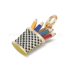 Pendentifs en laiton peints&nbsp;KK-CBAEB58-07C