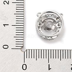 Pendenti in zirconi cubici trasparenti in micro pavè di ottone&nbsp;ZIRC-L104-002P