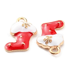 Noël alliage thème pendentifs émail&nbsp;X-ENAM-E010-03KCG