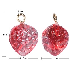Pendenti in vetro verniciato a spruzzo trasparente da 50 pz&nbsp;GLAA-CJ0002-23