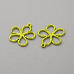 Ausgehöhlte Anhänger aus sprühlackierter Legierung&nbsp;FIND-WH20008-19A