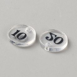 Transparente Maschenmarkierer-Sets aus Acryl&nbsp;TOOL-WH0059-054A