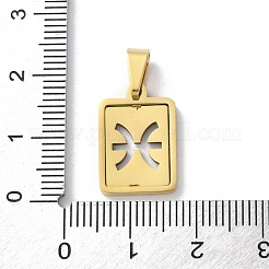 Pendentifs douze constellations en acier inoxydable 304&nbsp;LS-STAS-S152-02G-L