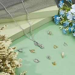 16 paio di ganci per punteruolo da ghiaccio in ottone micro pavé con zirconi cubici in 8 stili&nbsp;ZIRC-FH0001-32