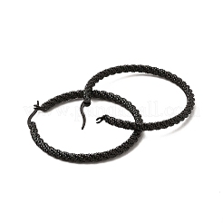 Creolen aus gedrehtem Seil aus 304er Edelstahl für Damen&nbsp;EJEW-C011-02EB