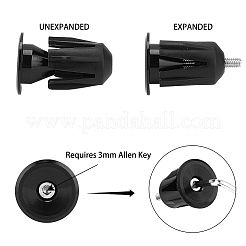 Tappo manubrio bici in lega di alluminio&nbsp;AJEW-GF0002-29B