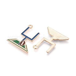 Pendente smaltati in lega&nbsp;ENAM-T025-02G-12