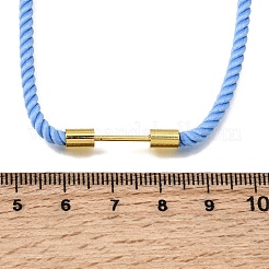 Fabrication de colliers en cordon Milan en nylon rond de 3 mm&nbsp;NJEW-H091-01G-25