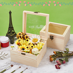 Schmuckverpackungsboxen aus Holz&nbsp;CON-WH0086-211
