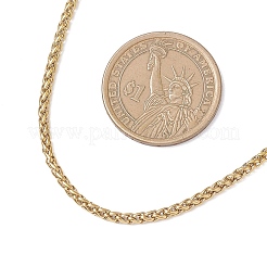 2.5 mm Weizenkettenhalsketten aus 304 Edelstahl&nbsp;NJEW-JN05719