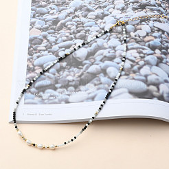 Collares de cuentas y conjuntos de collares con colgante&nbsp;NJEW-JN03076-03