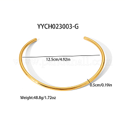 Collier ras du cou rond simple en acier inoxydable 304&nbsp;RC6869-5