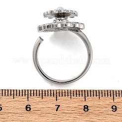 Anelli polsino aperto girevole dasiy per donna&nbsp;RJEW-C118-06P