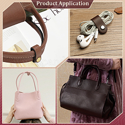 7 raccourcisseur de sac à main en cuir PU bicolore avec boucles réglables&nbsp;FIND-PH0038-13B