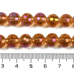 Transparentes perles de verre de galvanoplastie brins&nbsp;EGLA-N002-31-H